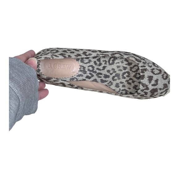 J. Crew Seville Printed Espadrilles Wedges in Chocolate Brown Leopard - Picture 4 of 5